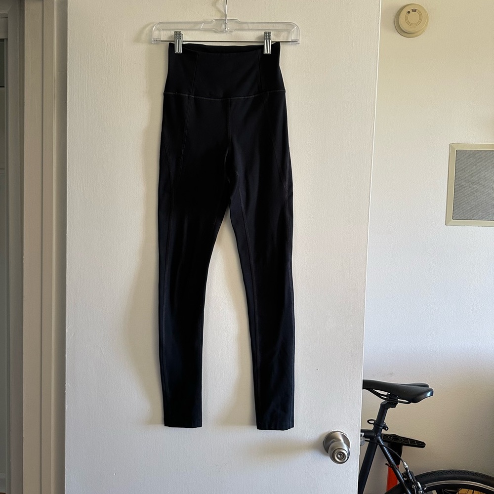 Girlfriend Collective Black Full Length High Waist Leggings size XS EUC - Picture 2 of 7